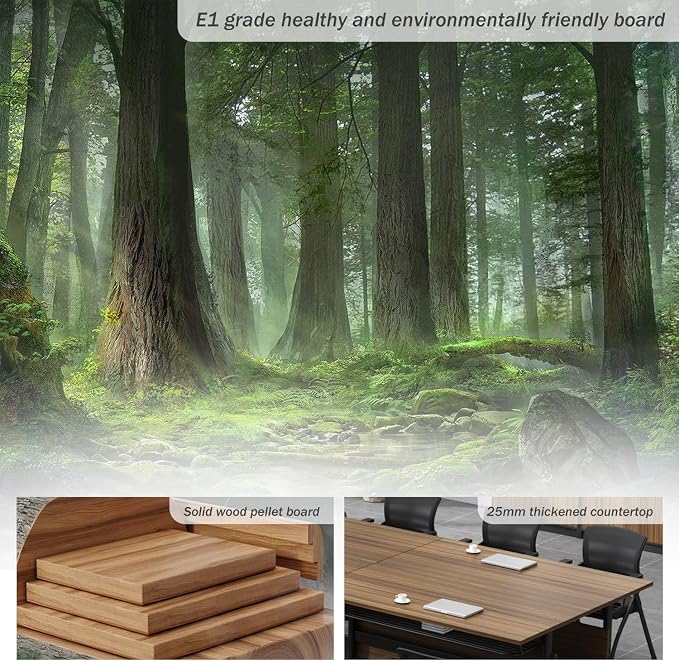 Folding Conference Table Foldable Conference Room Table, Conference Training - Image 7