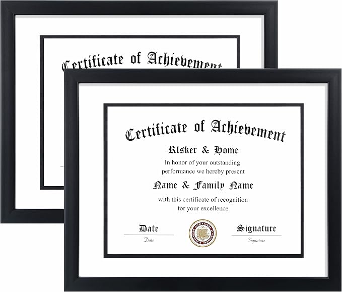 ELSKER&HOME 8.5x11 Diploma Frame Black by ELSKERHOME