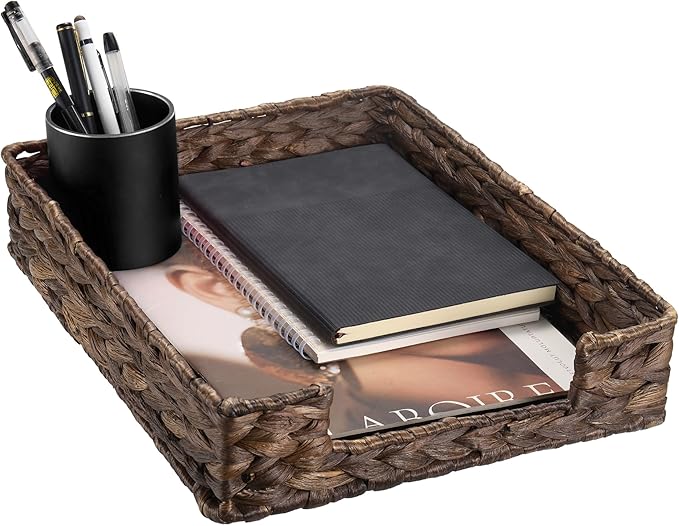 PINXIURY Water Hyacinth Letter Tray by PINXIURY