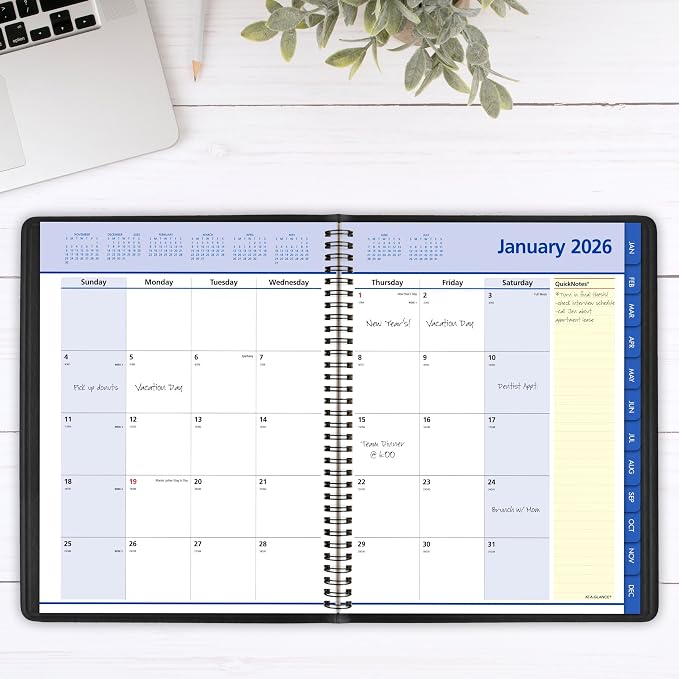 AT-A-GLANCE 2026 Appointment Book Planner, 8-1/4" x 11", QuickNotes - Image 2