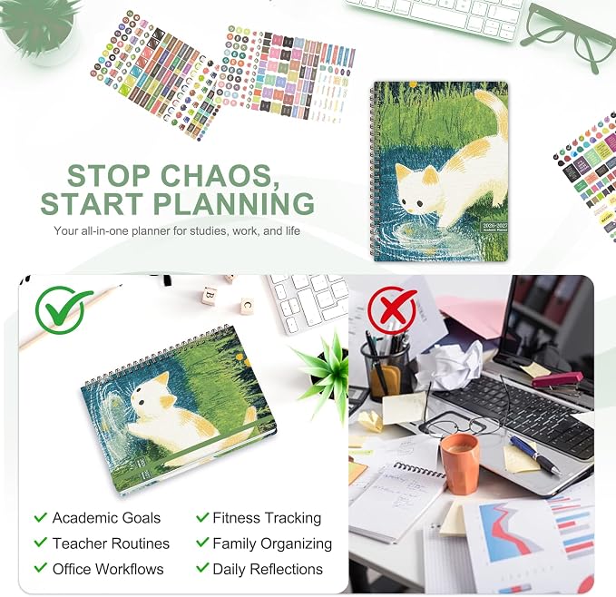 Planner 2026-2027, Weekly and Monthly Academic Year Calendar Planner, July 2026 - Image 6