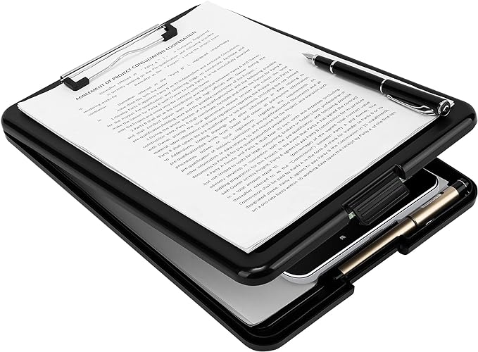 Amazon Basics Sturdy Plastic Storage Clipboard - Image 2