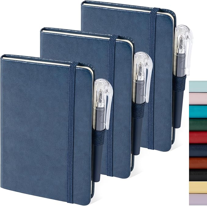 NIRMIRO Pocket Notebook Journals, 3 Pack Mini Small Notebooks by NIRMIRO