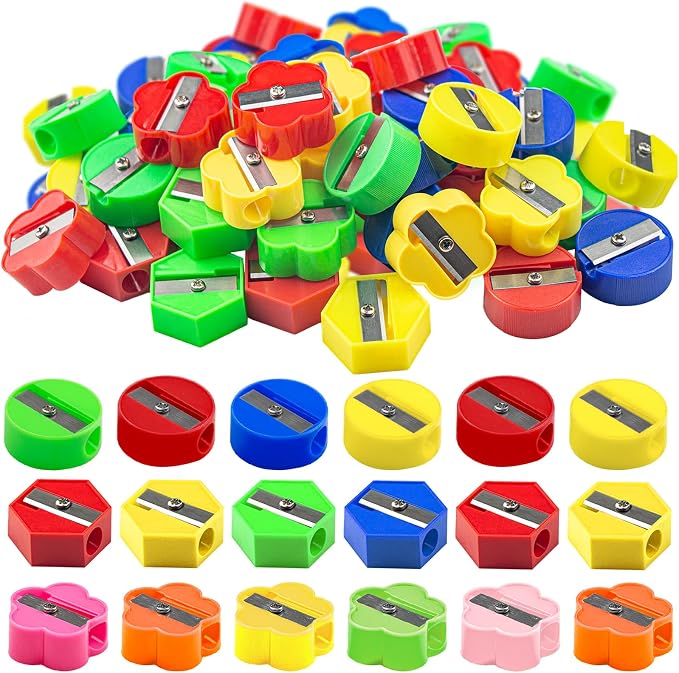ELANE 90 Pcs Bulk Pencil Sharpeners, Manual Handheld Sharpeners by ELANE