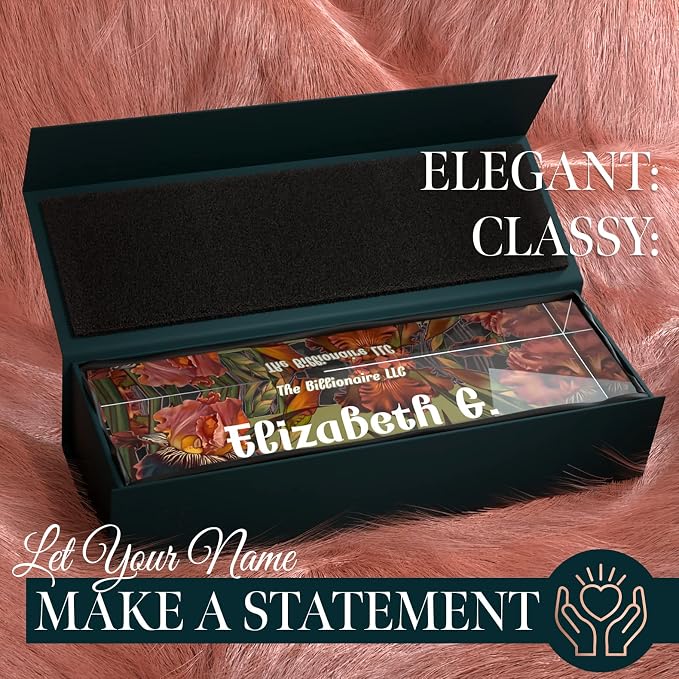 Desk Name Plate Personalized, Custom Name Plates, 2½/x8 Inches, Thick - Image 2