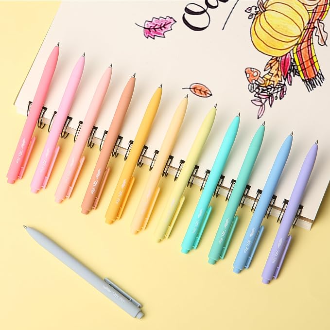 Mr. Pen- Retractable Gel Pens, 12 Pack, Fast Dry, Smooth Writing, Cute Pens - Image 6