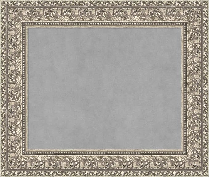 Amanti Art Silver Framed Magnetic Board 23x27 Small Vision Board by AmantiArt