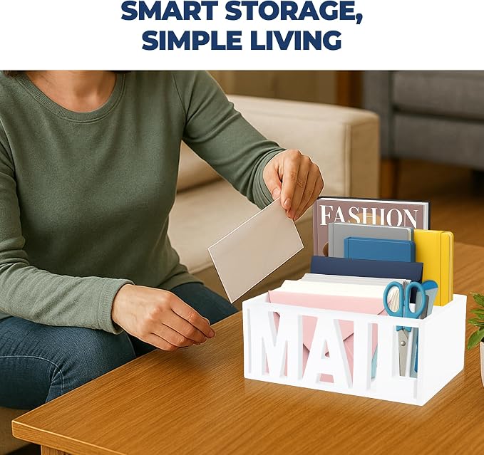 Mail Organizer Countertop, Desk or Wall Mail Holder - Image 7