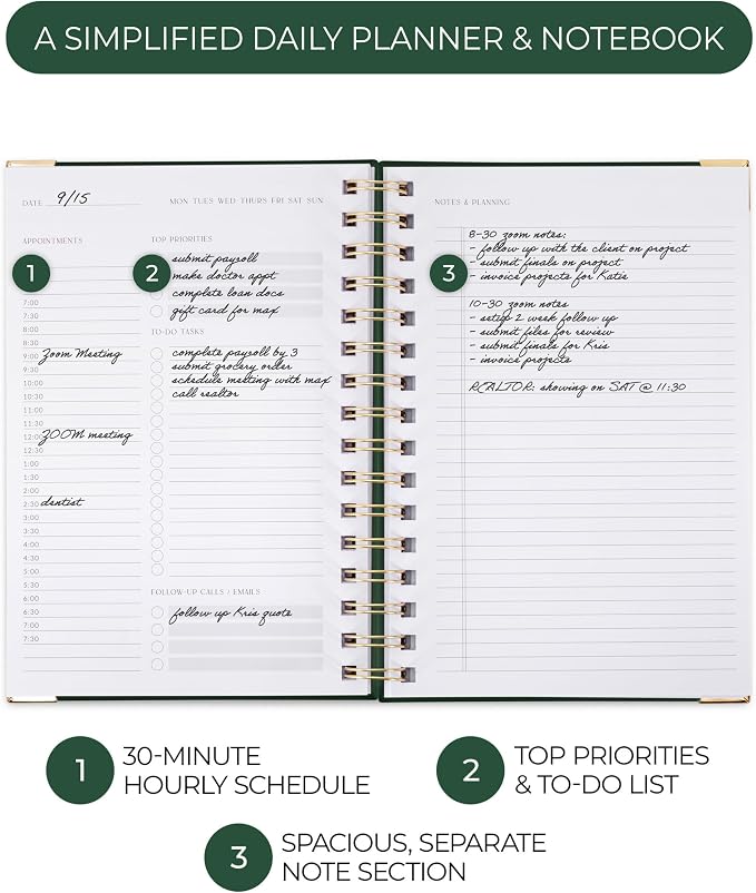 ZICOTO Aesthetic Daily Planner And Notebook - Image 2