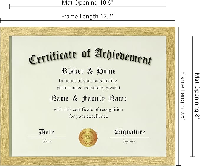 ELSKER&HOME 8.5x11 Certificate Frame 6 Pack - Image 3