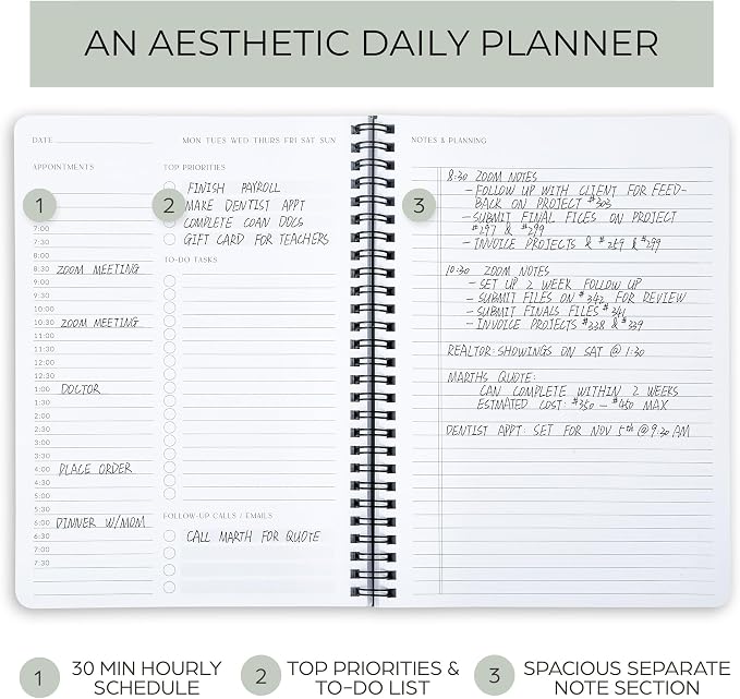 Beautiful Daily Planner And Notebook - Image 2