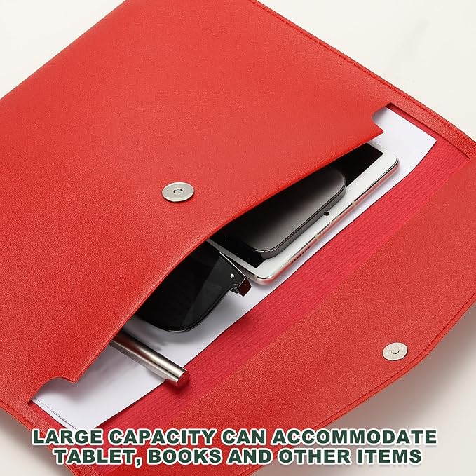 PATIKIL PU Leather A4 File Folder, Document Holder Filing Organizer Portfolio - Image 3