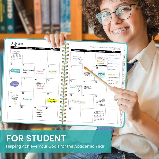 Planner 2026-2027 for Women & Men, Academic Monthly and Weekly Calendar Planner - Image 6