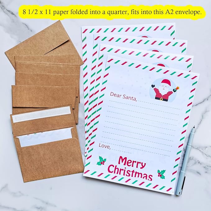 200 Pcs A2 Invitation Envelopes in Kraft Brown Peel & Press Self Seal 4 3/8 x 5 - Image 8