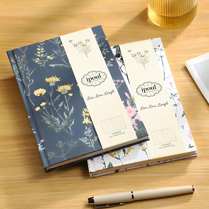 Floral Journal for women, Floret Hardcover Notebook, Medium Ruled Notebook - Image 5