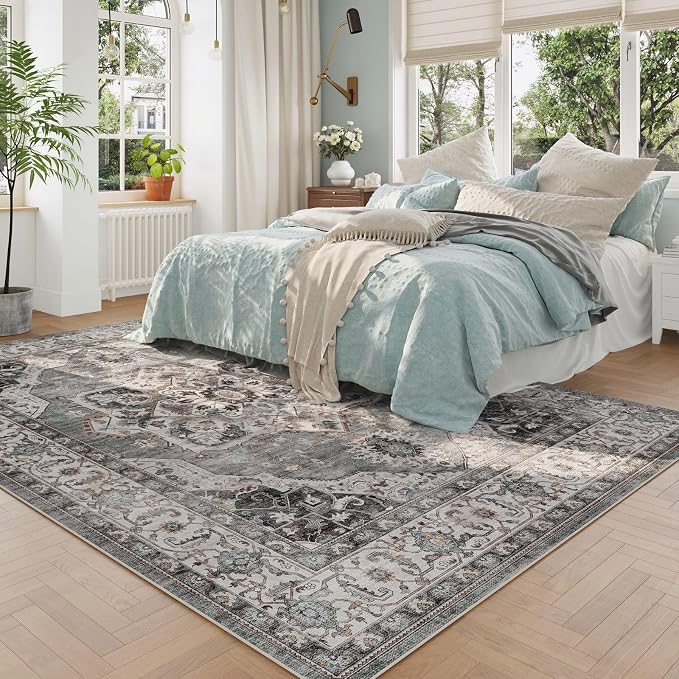 Rugcomf Vintage Medallion Living Room Rug 5'x7' - Image 3