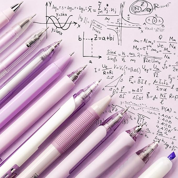 Four Candies Lavender Series Gel Pens, School Office Stationery Supplies Desk - Image 3