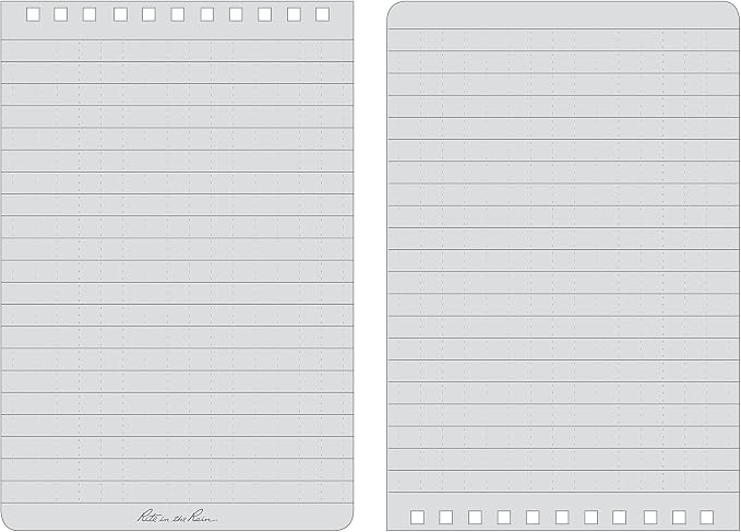 Rite in the Rain Weatherproof Top Spiral Notebook, Universal Pattern, 6 Pack - Image 10