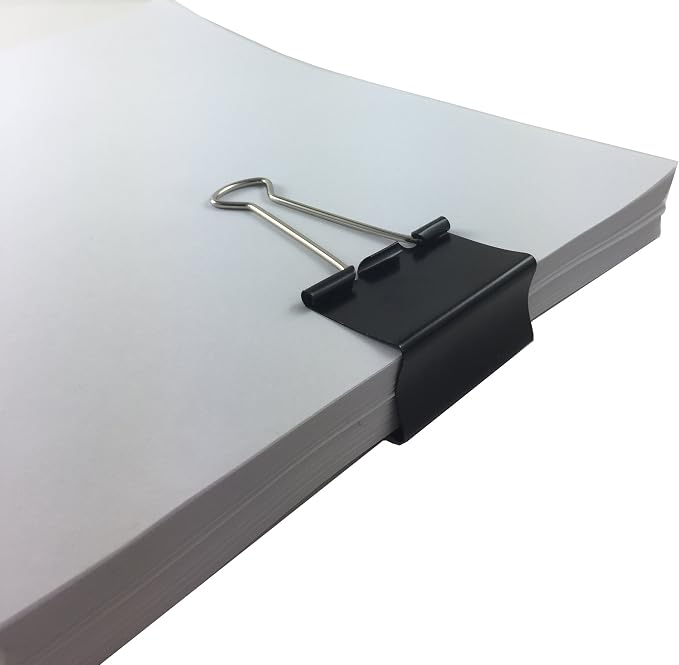 Clipco Binder Clips Large 1.5-Inch Black - Image 3