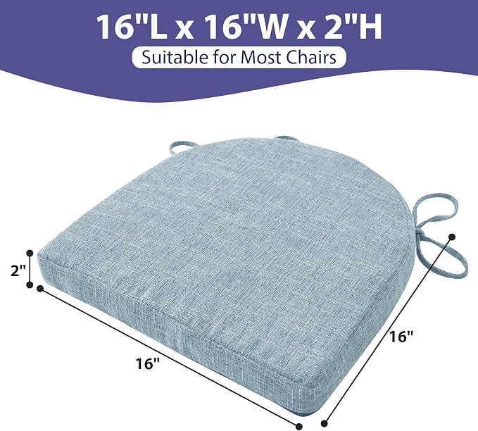 IPYNBAP Chair Cushions for Dining Chairs, Kitchen Chair Cushions, Non Slip - Image 2