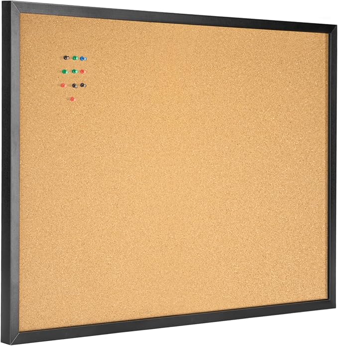 OWLKELA 24'' x 36'' Cork Board Bulletin Board, Vision Board and Decorative by OWLKELA