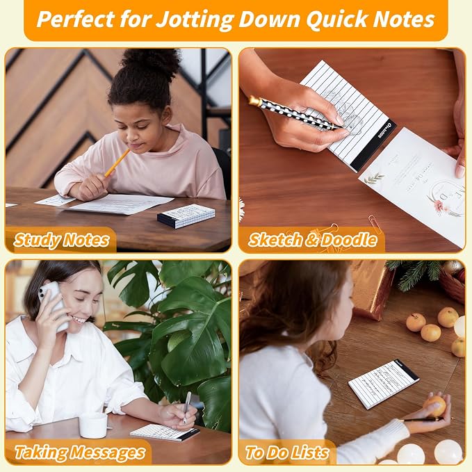 Oleitodh 3x5 Notepads – 48 Pack White Memo Pads Small Writing Pads - Image 7