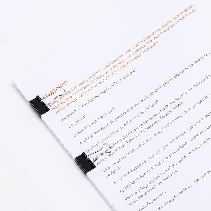 Amazon Basics Sturdy Binder Clips - Image 9
