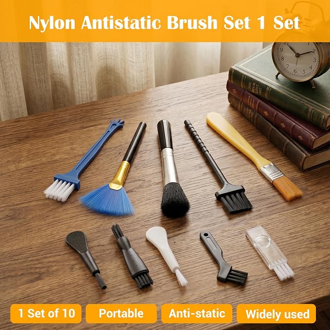 Tyqour 10 PCS Keyboard Brush Keyboard Cleaning Brushes Kit Mini Anti Static - Image 6
