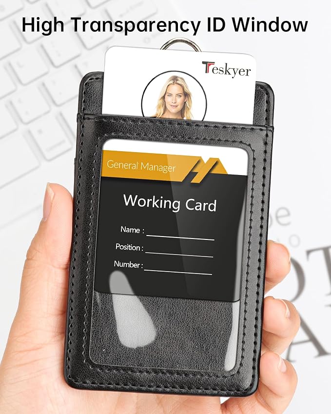Teskyer Leather ID Badge Holder - Image 7
