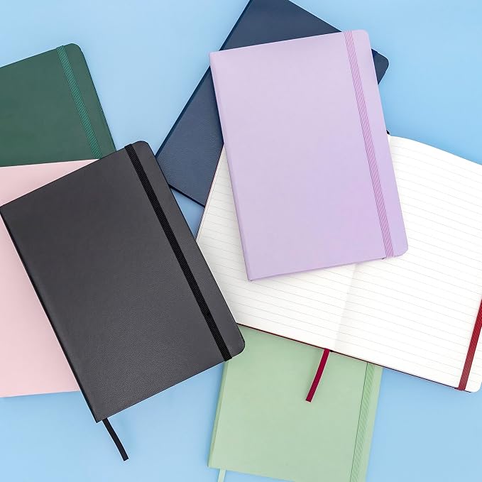 PAPERAGE Lined Journal Notebook, 160 Pages, Medium 5.6 in x 8 in - Image 7