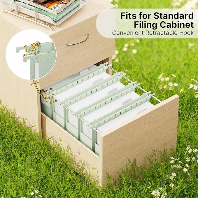 XINGIA Plastic Hanging File Folders Letter Size, 12 Pack 2" Expansion Extra - Image 3