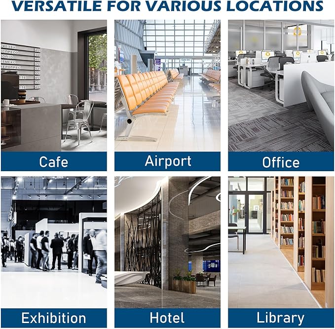 6 Pockets Foldable Aluminum Magazine Rack - Brochure Display Stand, Brochure Catalog Literature Display Stand with Carrying Bag for Exhibition, Trade Show, Office, Retail Store-DeskLoop Office