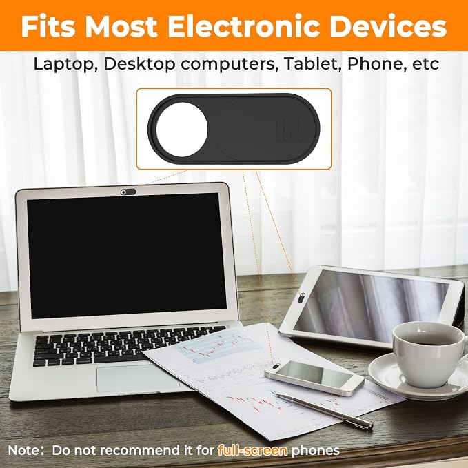 Yilador Laptop Camera Cover Slide Cute, Ultra Thin Webcam Cover - Image 6