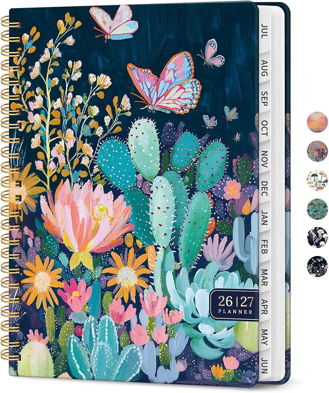 Planner 2026-2027, Academic Year Monthly and Weekly Calendar Planner, Jul 2026 by Taja