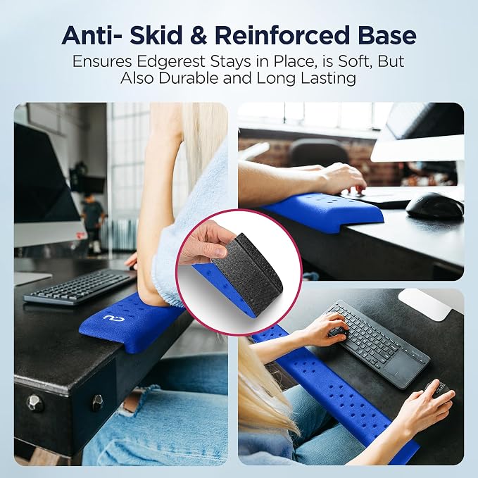 EdgeRest PostureUp L-Shaped Desk Long Wrist Rest Elbow, Forearm & Wrist Comfort - Image 5