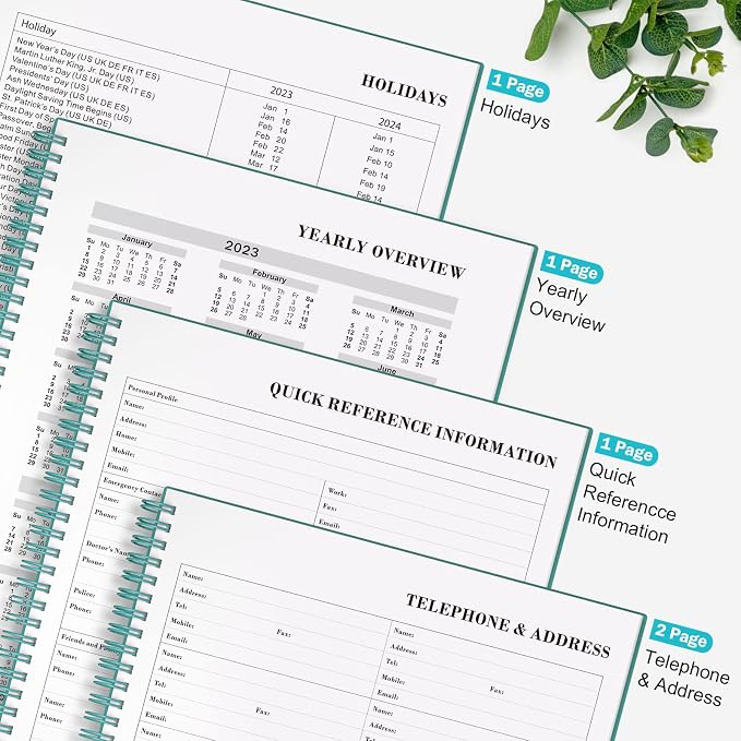 Planner Undated, Asten Daily Planner Agenda - Image 4