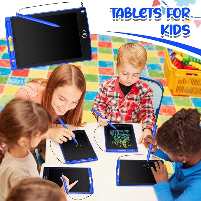 Zhehao 24 Pieces LCD Writing Tablet Doodle Board 8.5 Inch Colorful Reusable - Image 6