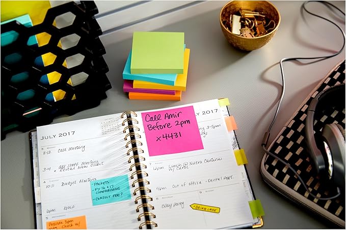 Post-it Mini Notes, 1 3/8 x 1 7/8 in, 24 Pads, America's #1 Favorite Sticky Notes, Poptimistic Post-it Notes, Post-it Notes, Power Pink, Aqua Blue, Vital Orange, Neon Green, Guava Pink-DeskLoop Office