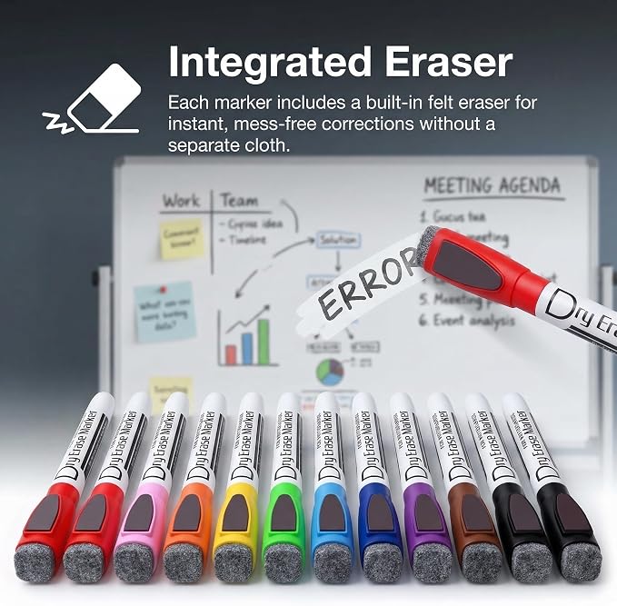 Volcanics Magnetic Dry Wipe Pens Dry Erase Markers - Image 5
