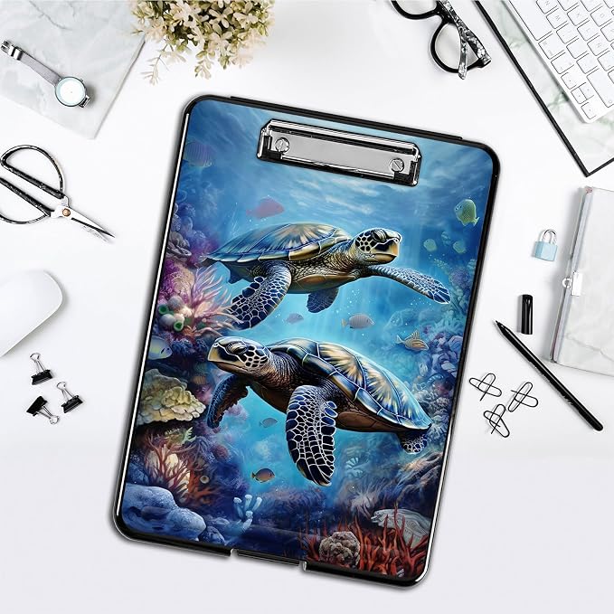 Clipboard with Storage, Office Supplies Nursing Clipboards Folder with Pen - Image 4