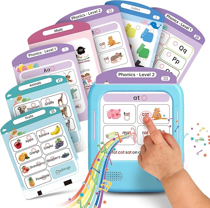 QuTZ Talking Flash Cards, Phonics Flash Cards, Learn to Read by Qutz-AFunLand