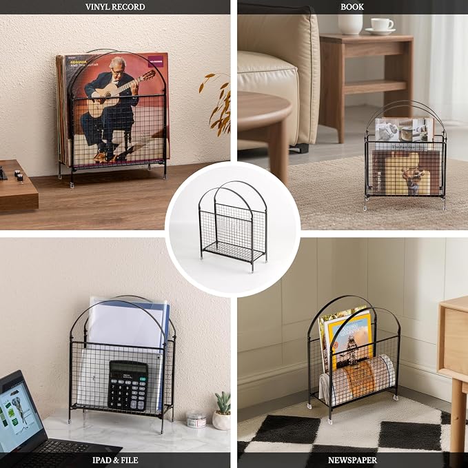 PUERSI Freestanding Magazine Holder – Modern Touch Handbag Design, Magazine - Image 7