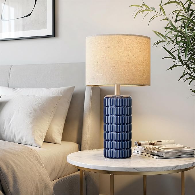 23" Modern Ceramic Table Lamps Set of 2 - Image 4