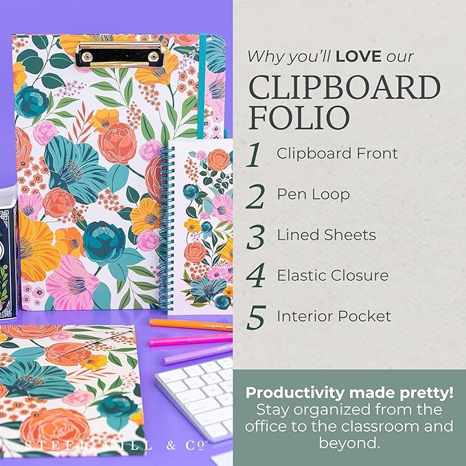Steel Mill & Co. Cute Clipboard Folio - Image 3