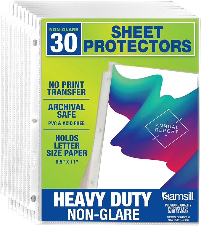 Samsill Heavy Duty Sheet Protectors by Samsill