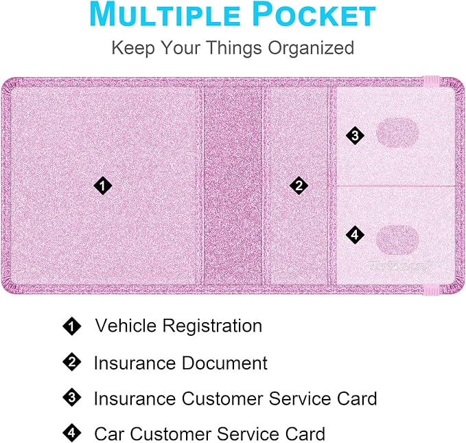 Wisdompro Small Car Registration and Insurance Documents Holder - Image 2