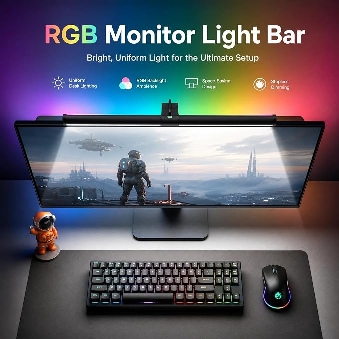 RGB Monitor Light Bar Dual USB Reading Screen Lamp Touch Switch | Dual-Sided 15 - Image 2