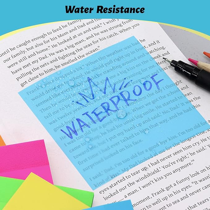 800 Sheets Transparent Sticky Notes, 3x3 Inch 14 Pads Self-Adhesive Translucent - Image 8