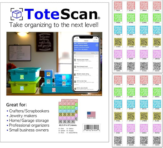 ToteScan Intelligent Color QR Labels by ToteScan