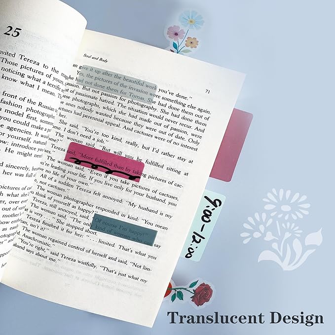 ELII 500 PCS Sticky Index Tabs 2 Inch Colorful Sticky Tabs for Notebooks, Page Markers Tabs for Binders-DeskLoop Office